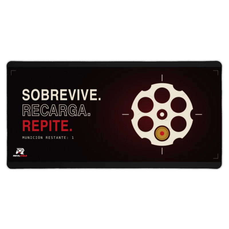Mouse Pad Gamer Sobrevive-Recarga-Repite