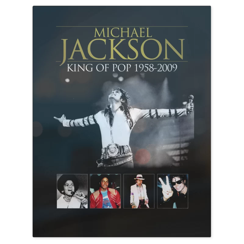 Michael Jackson King of Pop – Print Metálico