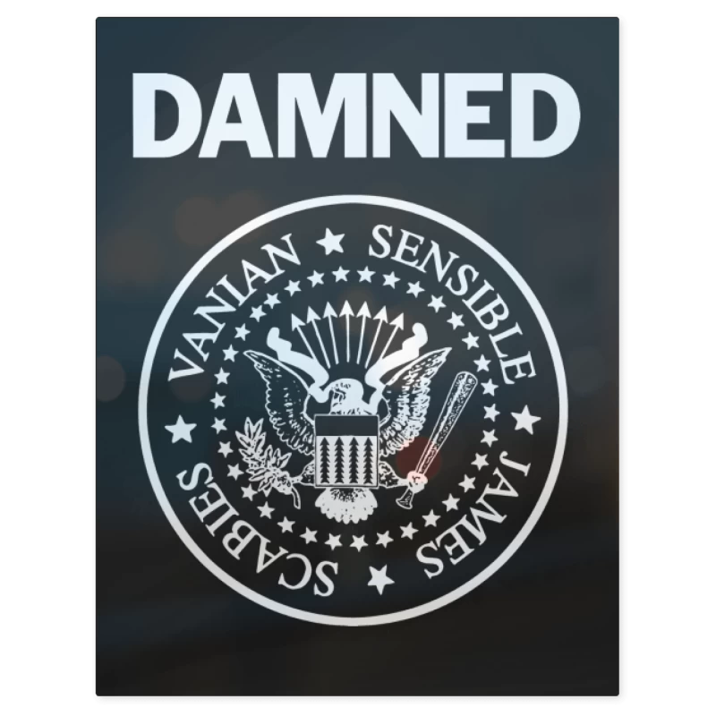 THE Damned – Print Metálico