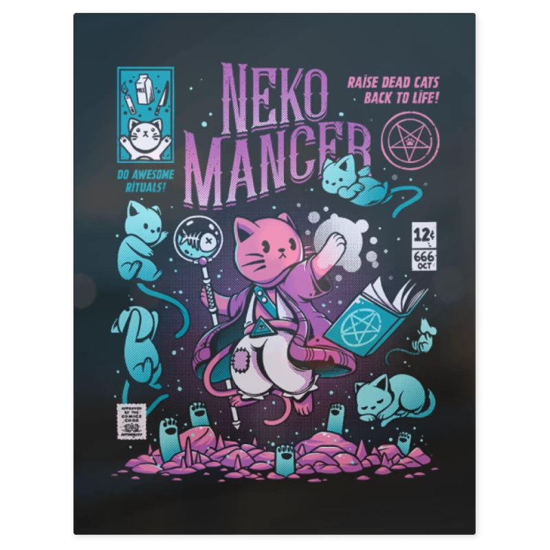Neko Mancer – Print Metálico
