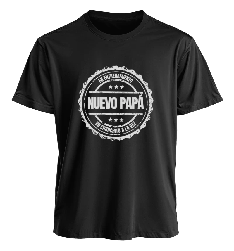 Polera Nuevo papá, un chanchito a la vez — Regalo divertido para papá primerizo, baby shower y recién nacido