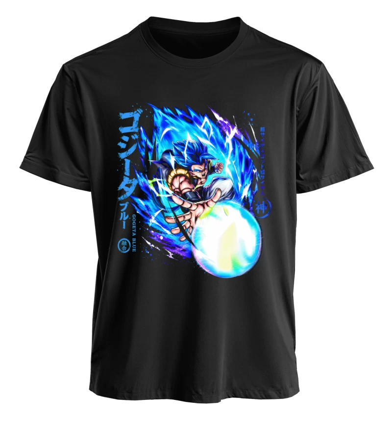 Polera Anime Dragon Ball Gogeta Blue | Frente + Manga