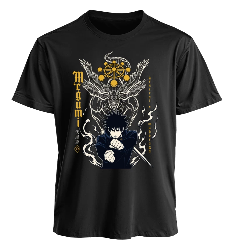 Polera Jujutsu Kaisen Megumi Fushiguro & Mahoraga