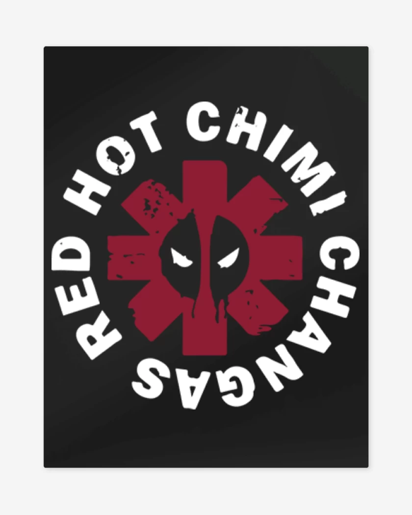 Print metalico Red hot chimi changas