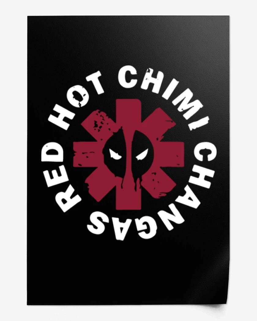 Print Red hot chimi changas