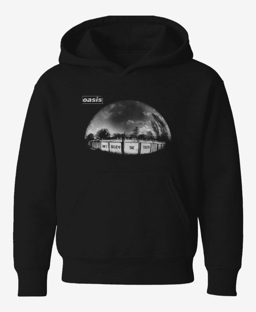 Poleron de niño Negro de Oasis Dont Believe the Truth
