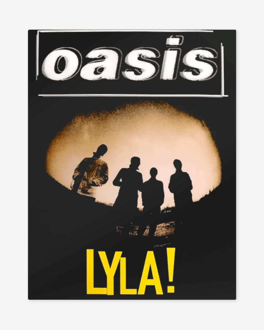 Print metalico Negro de Oasis Lyla