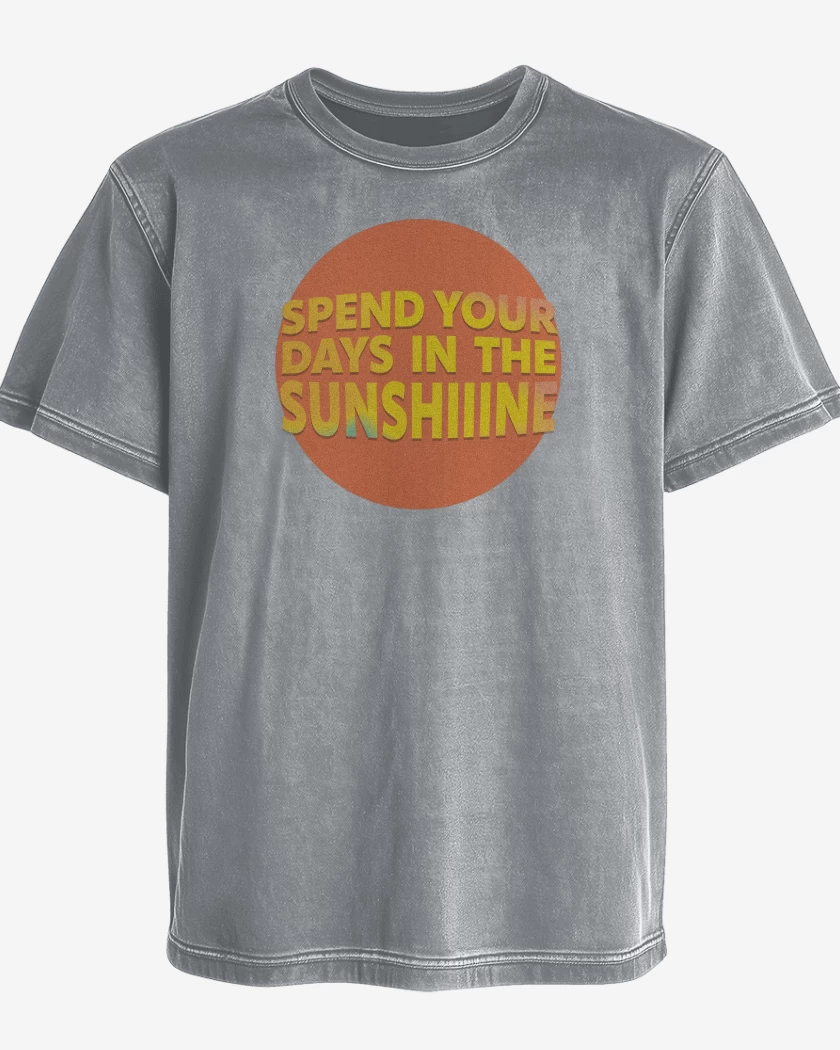 Polera desgastada Oasis Spend Your Days in the Sunshine