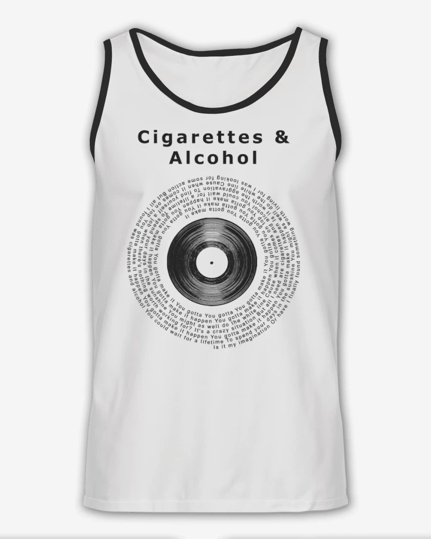 Sudadera Oasis Cigarettes & Alcohol Letra