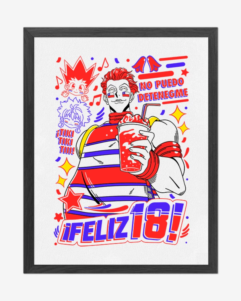 Cuadro decorativo Hisoka no puedo detenegme 1