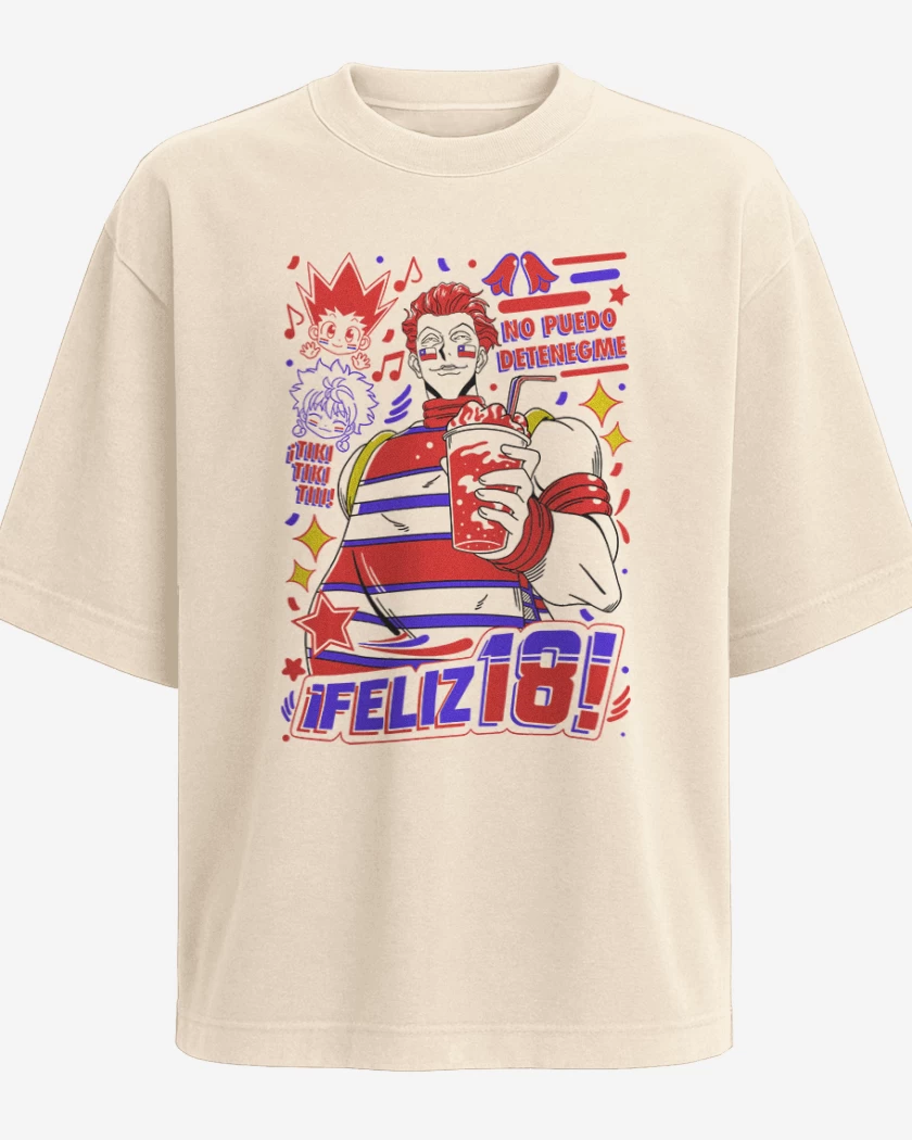 Polera Oversize Hisoka no puedo detenegme 1