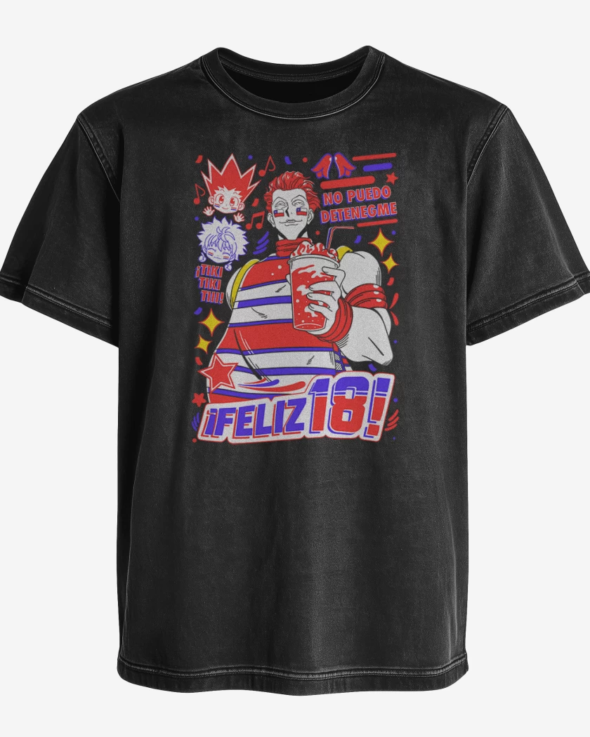 Polera desgastada Hisoka no puedo detenegme 2