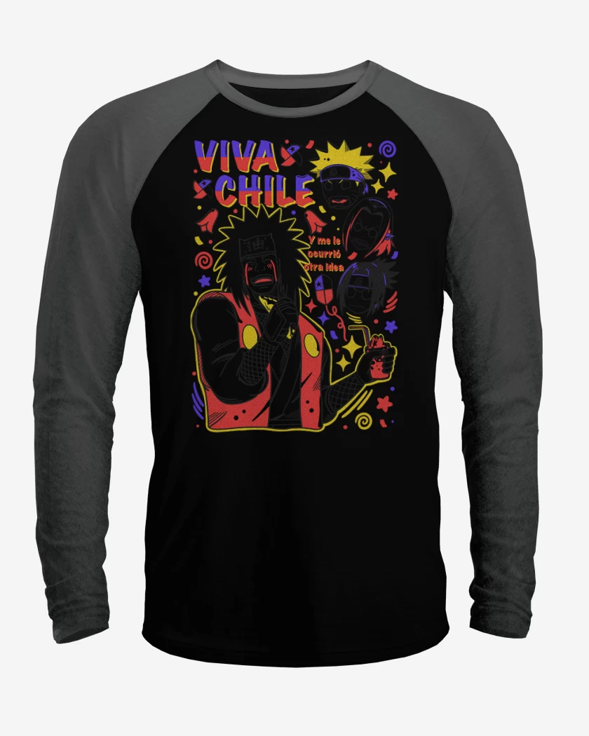 Polera Raglan Jiraiya viva chile
