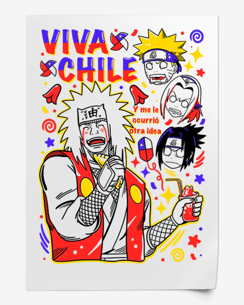 Print Jiraiya viva chile