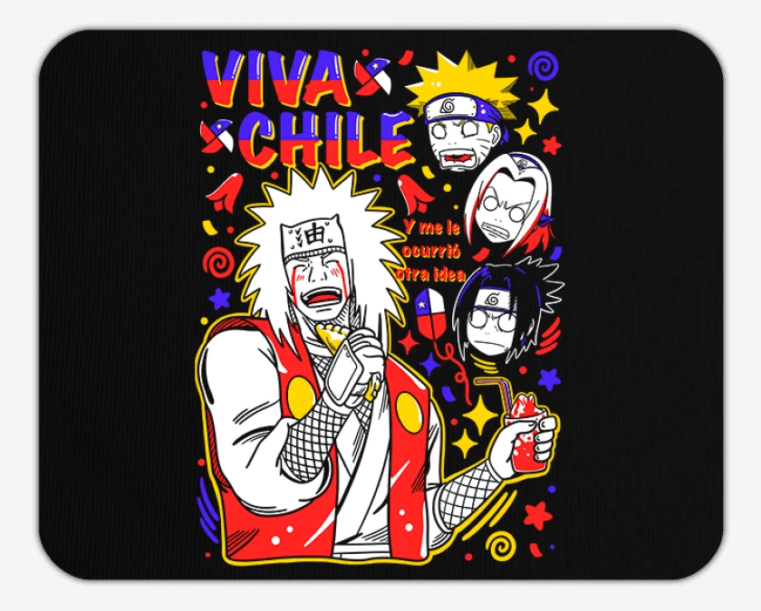 Mousepad Jiraiya viva chile 2