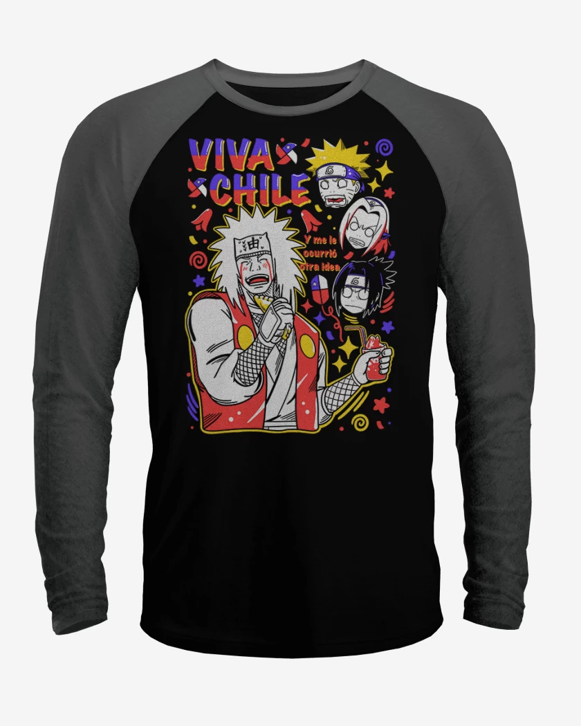 Polera Raglan Jiraiya viva chile 2