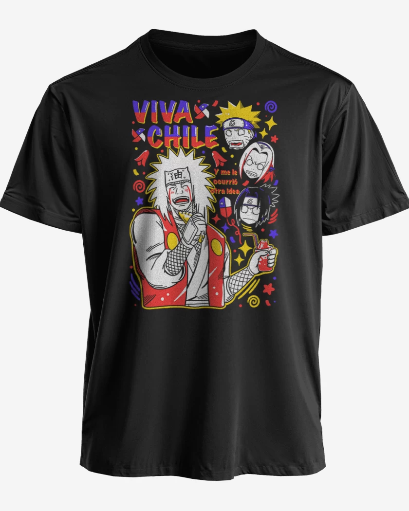 Polera premium Jiraiya viva chile 2