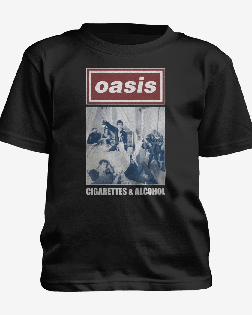 Polera de niño Negro de Oasis Cigarettes & Alcohol