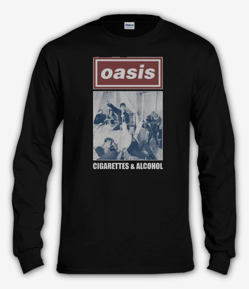 Polera manga larga Oasis Cigarettes & Alcohol