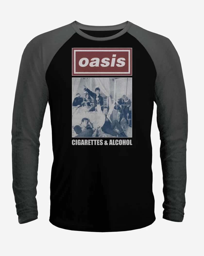 Polera Raglan Oasis Cigarettes & Alcohol