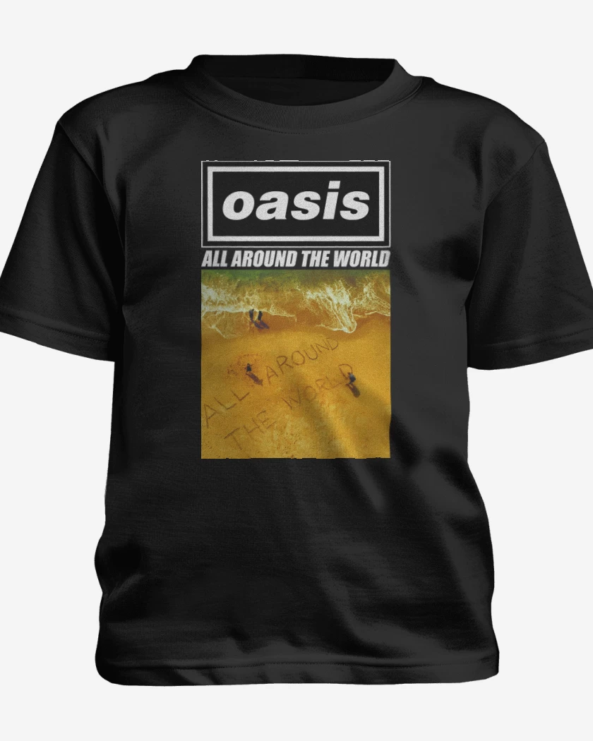 Polera de niño Negro de Oasis All Around The World