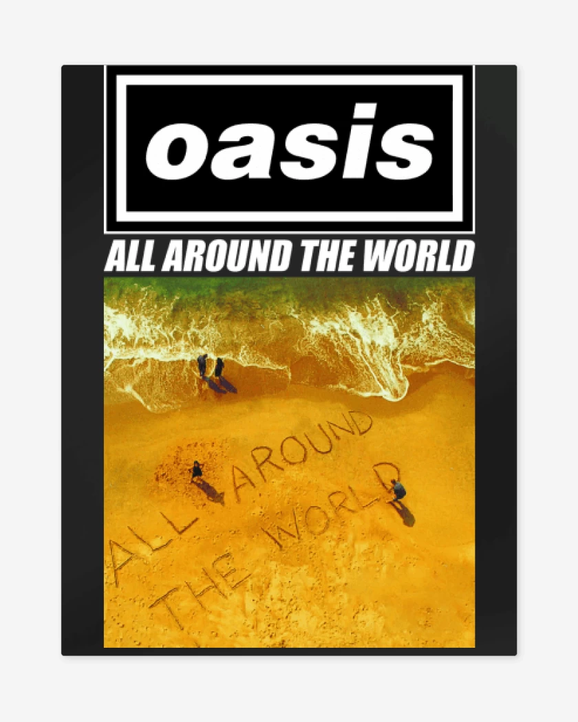 Print metalico Oasis All Around The World
