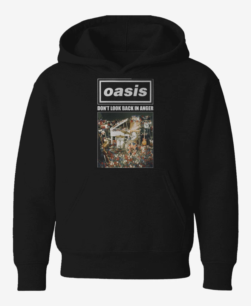 Poleron de niño Negro de Oasis Dont Look Back in Anger