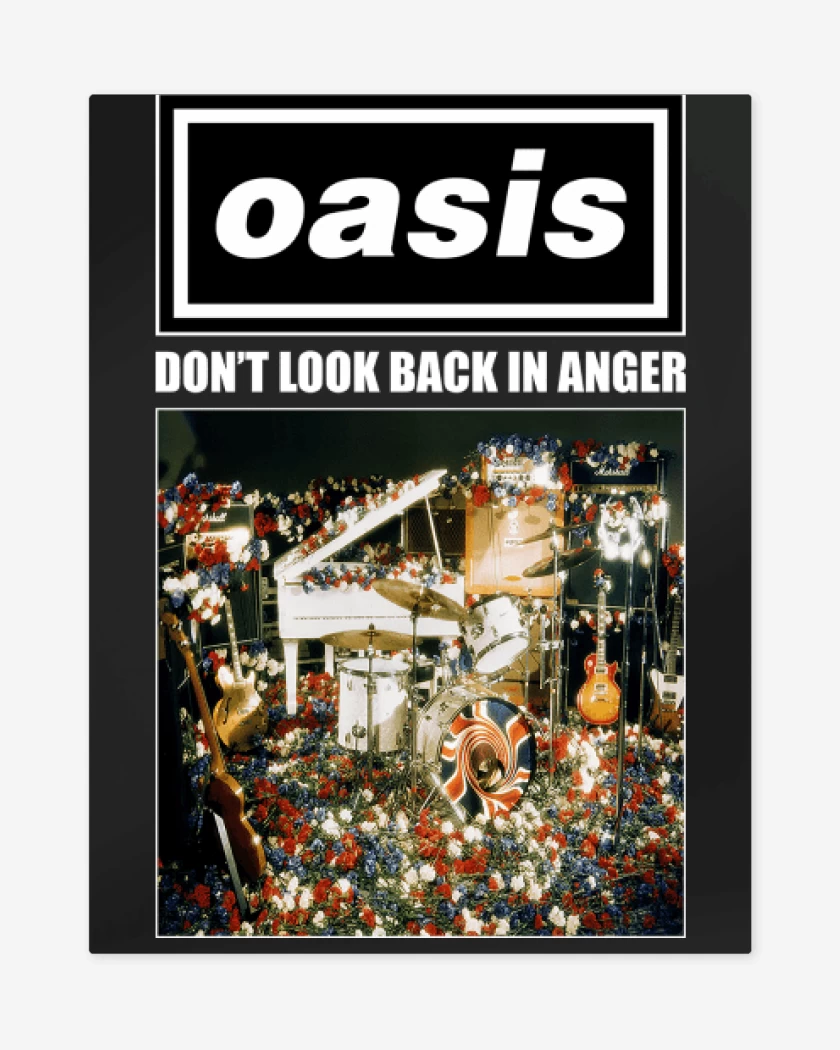Print metalico Oasis Dont Look Back in Anger