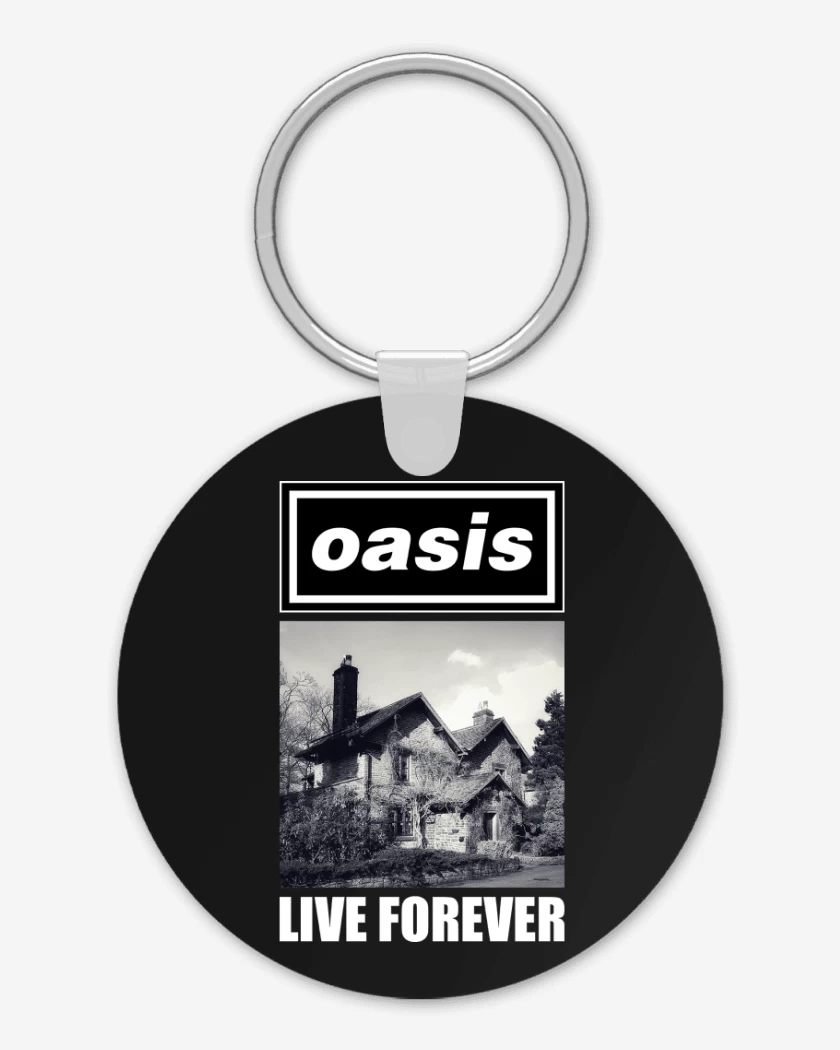 Llavero Oasis Live Forever
