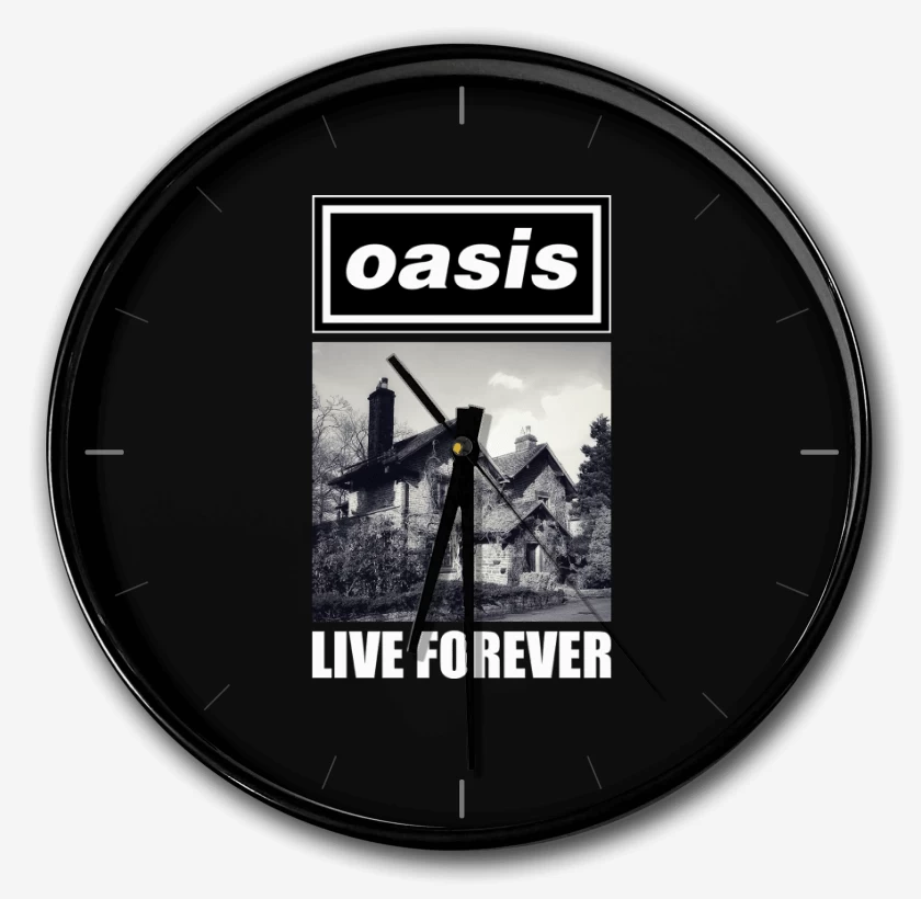 Reloj Negro de Oasis Live Forever