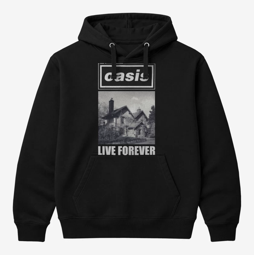 Polerón Canguro Oasis Live Forever