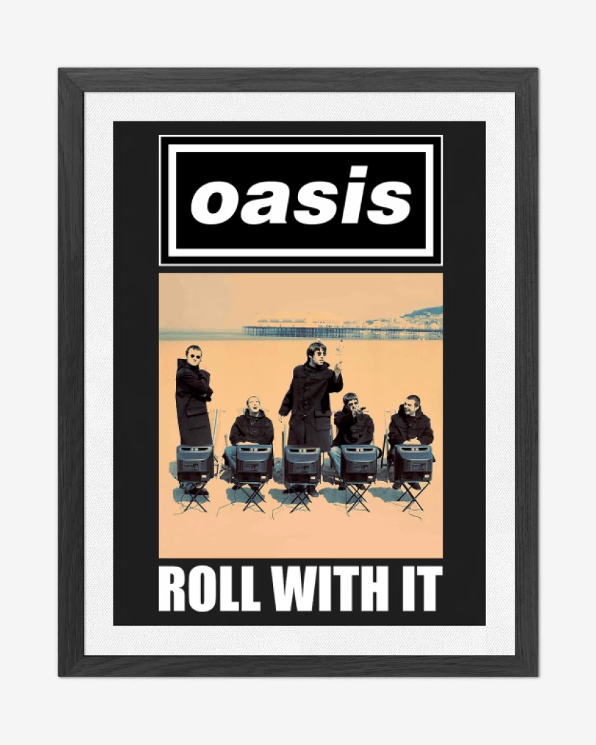 Cuadro decorativo Negro de Oasis Roll With It