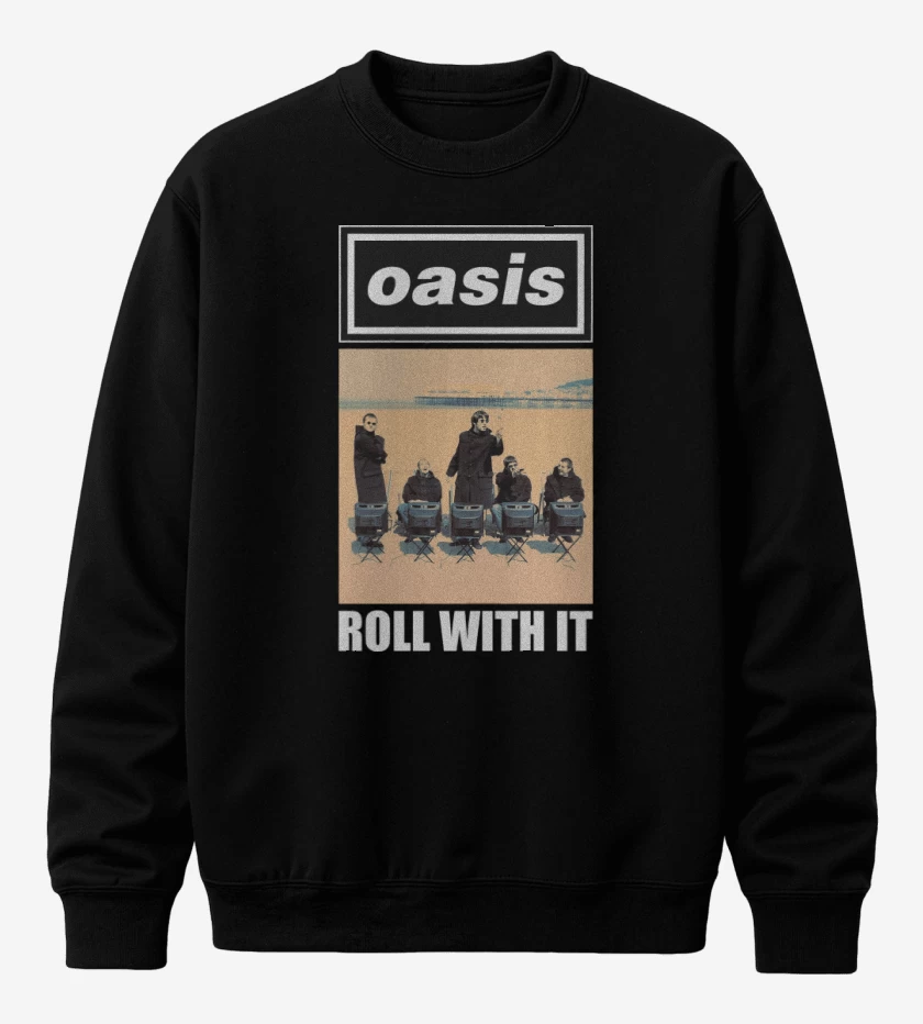 Poleron polo Negro de Oasis Roll With It