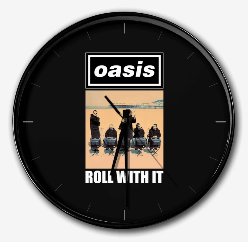 Reloj Negro de Oasis Roll With It