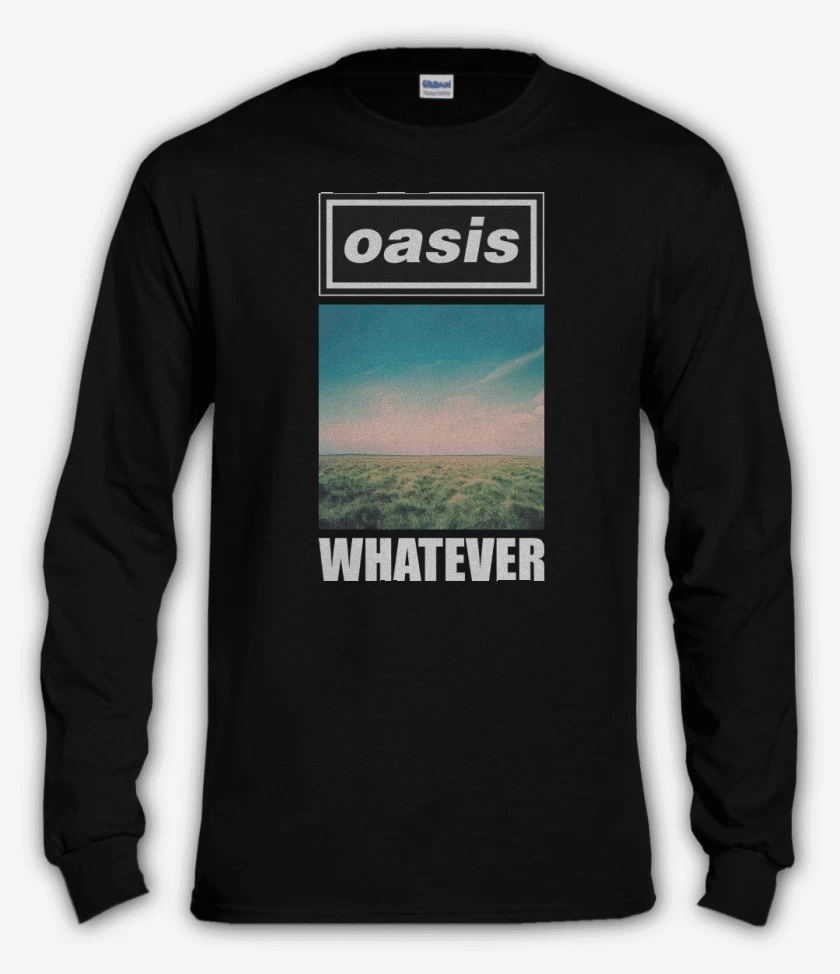 Polera manga larga Negro de Oasis Whatever