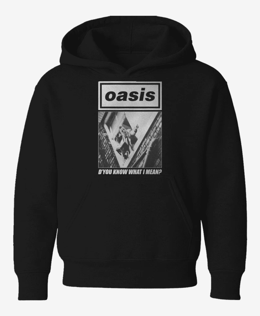 Poleron de niño Negro de Oasis Dyou Know What I Mean