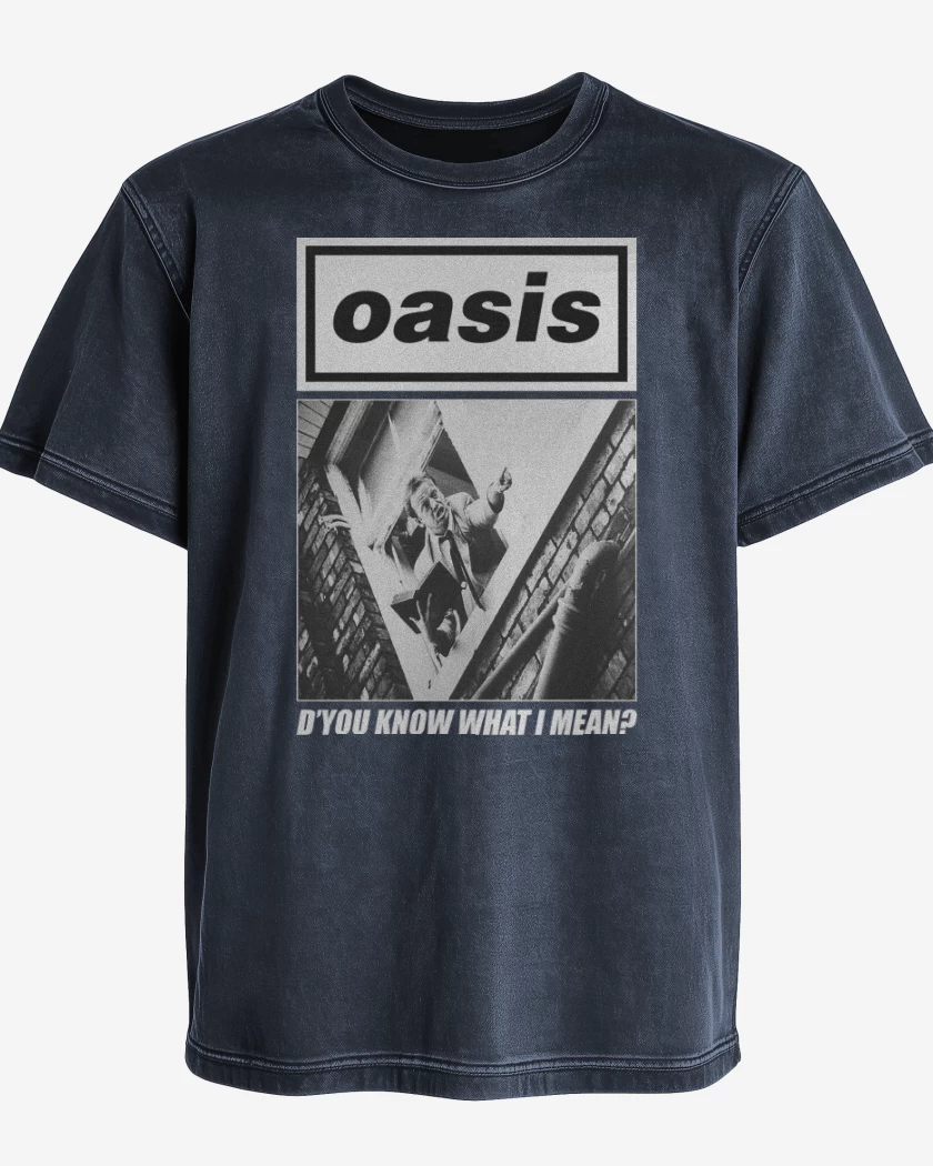 Polera desgastada Oasis Dyou Know What I Mean
