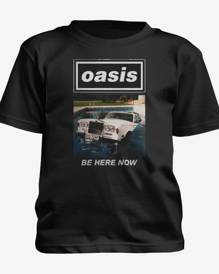 Polera de niño Negro de Oasis Be Here Now II