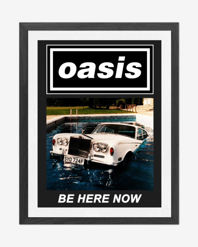 Cuadro decorativo Negro de Oasis Be Here Now II