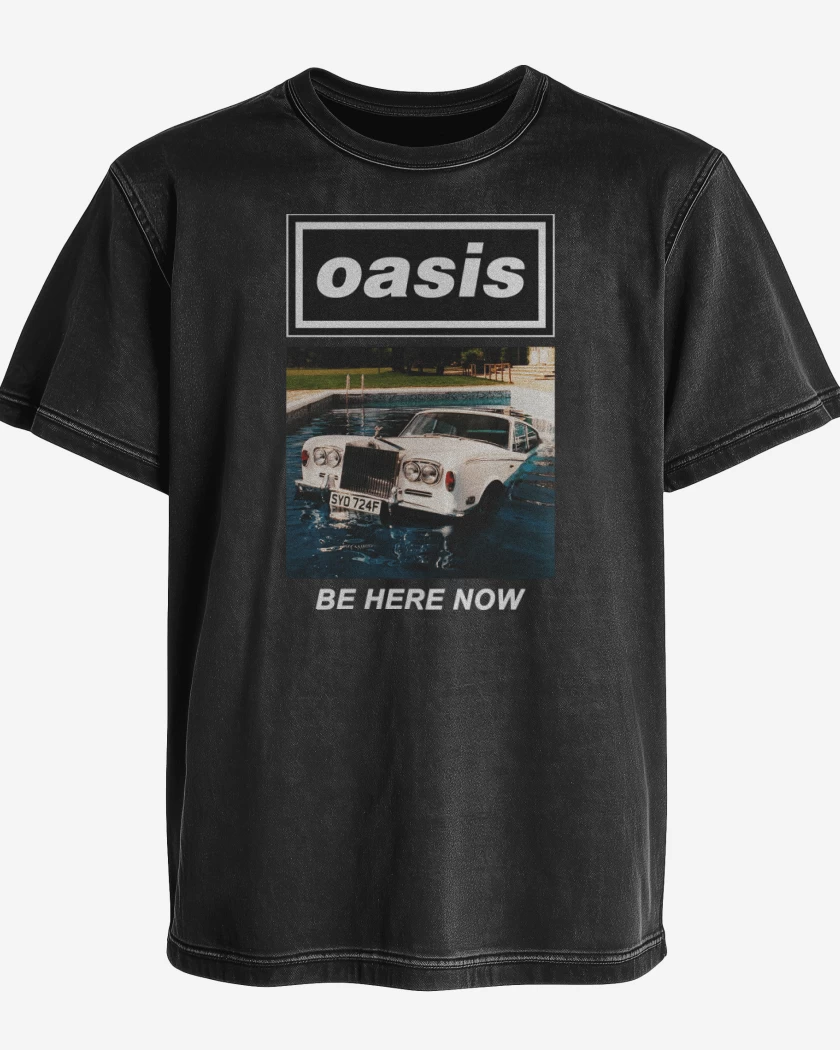 Polera desgastada Oasis Be Here Now II