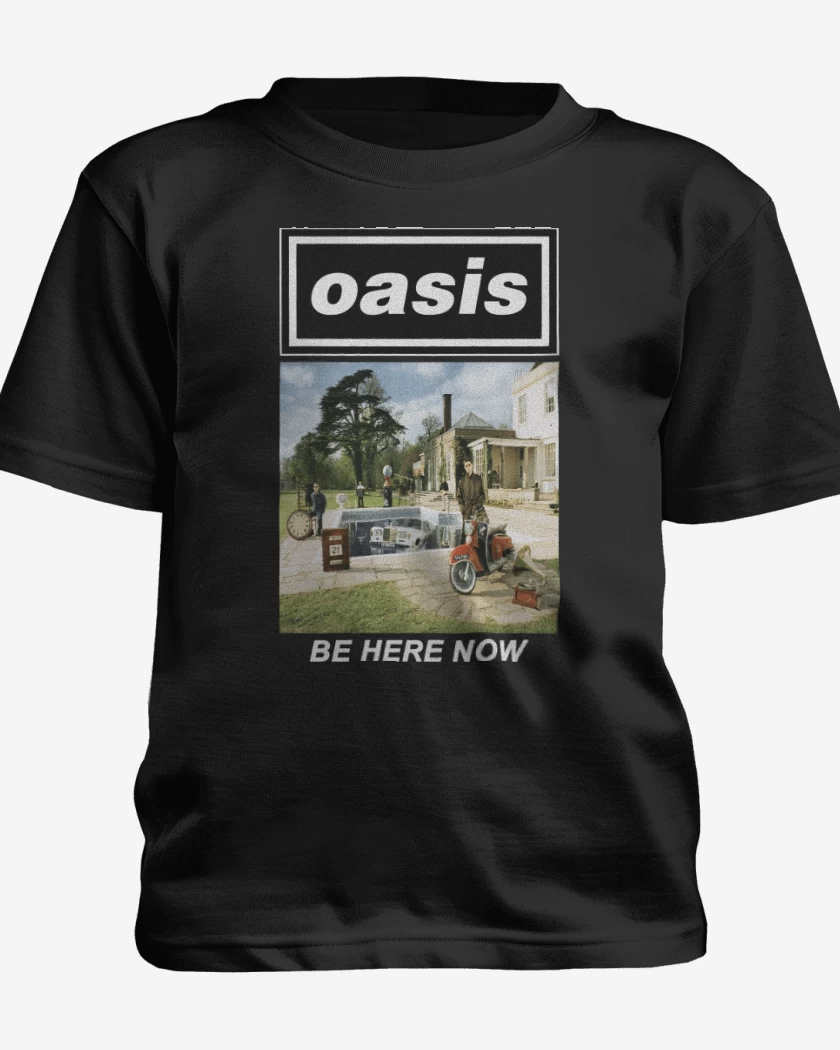 Polera de niño Negro de Oasis Be Here Now