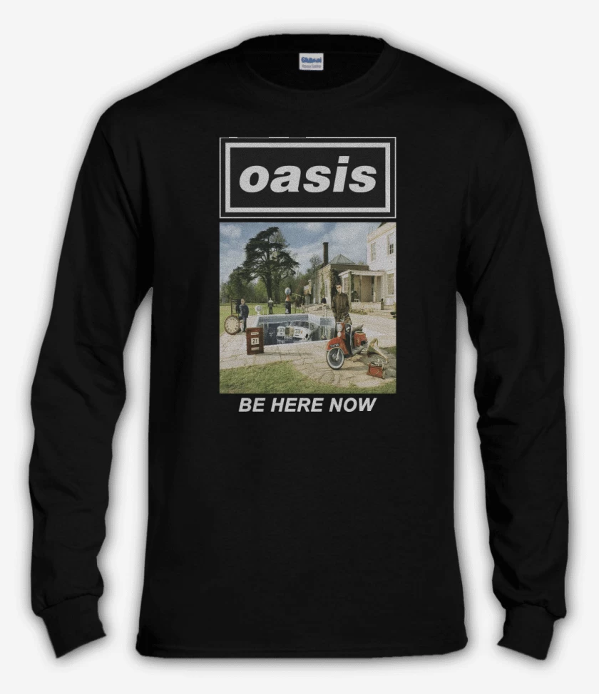 Polera manga larga Negro de Oasis Be Here Now