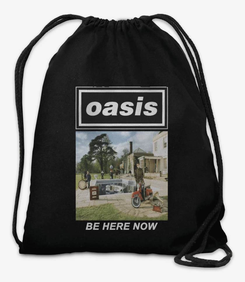 Mochila Negro de Oasis Be Here Now