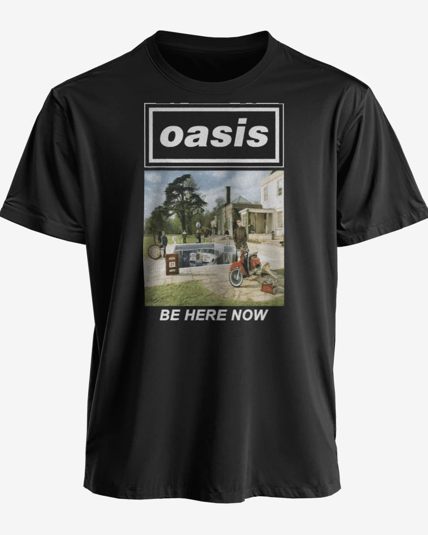 Polera premium Negro de Oasis Be Here Now