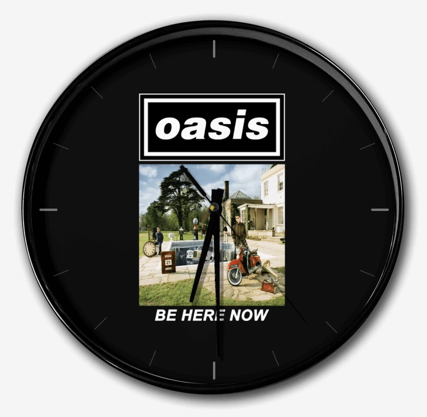 Reloj Negro de Oasis Be Here Now