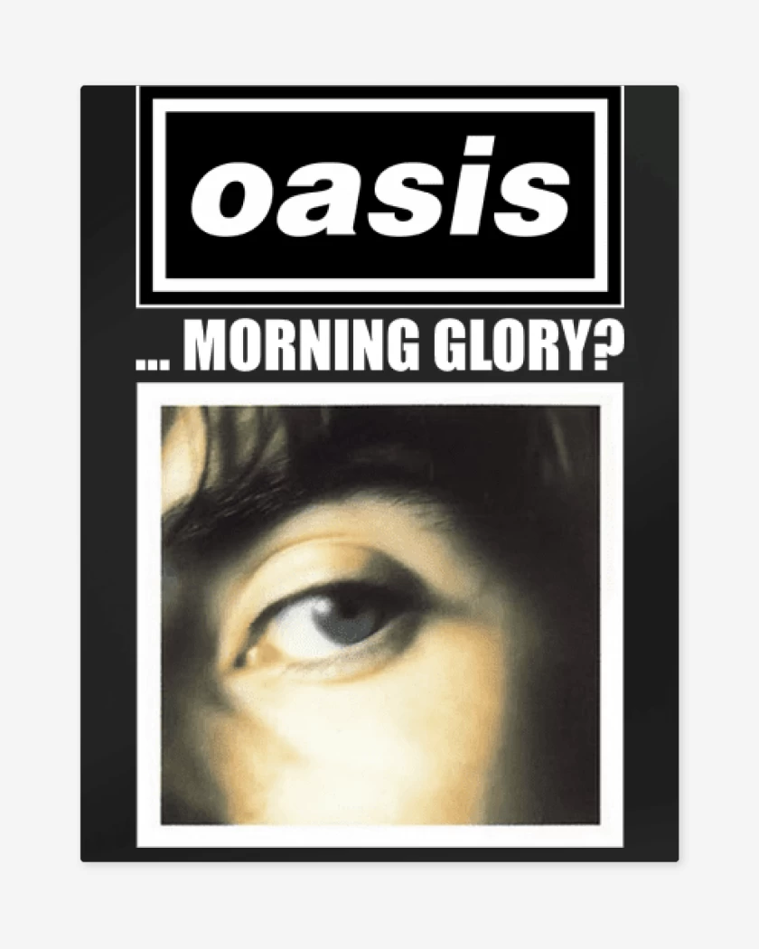 Print metalico Negro de Oasis Morning Glory