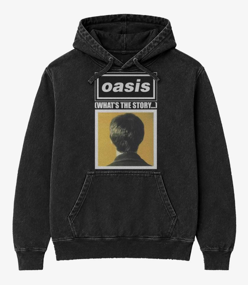 Poleron Canguro Acid Wash Negro de Oasis Whats the Story