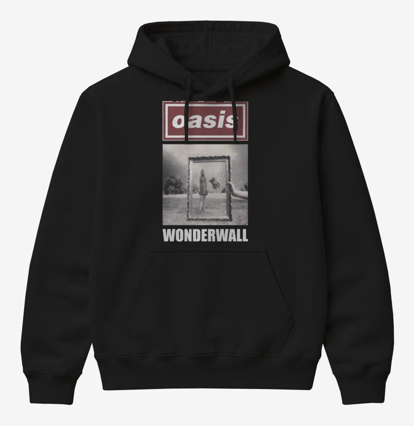 Poleron Canguro básico Negro de Oasis Wonderwall