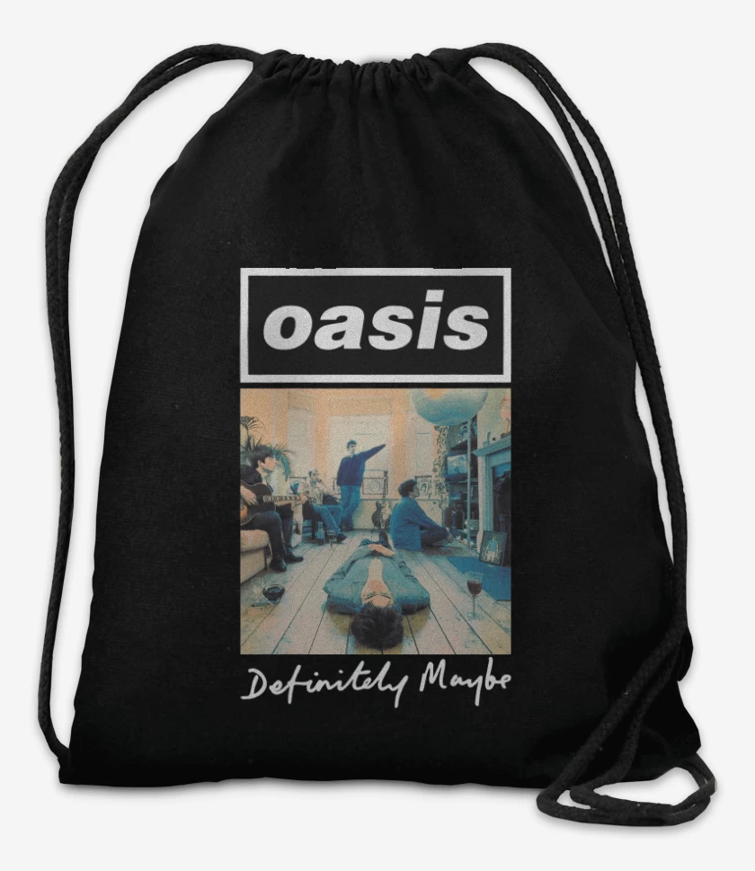 Mochila Negro de Oasis Definitely Maybe