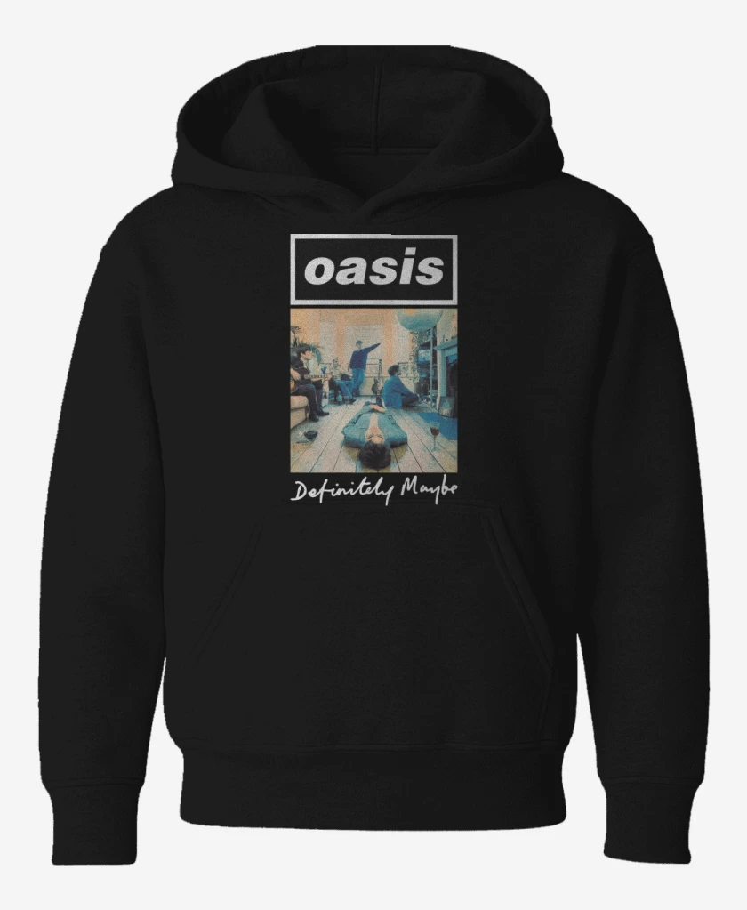 Poleron de niño Negro de Oasis Definitely Maybe